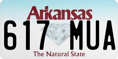 AR license plate 617MUA