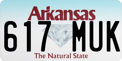 AR license plate 617MUK