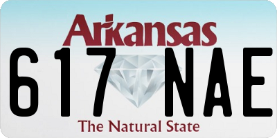 AR license plate 617NAE