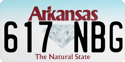 AR license plate 617NBG