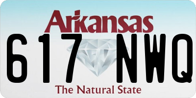 AR license plate 617NWQ