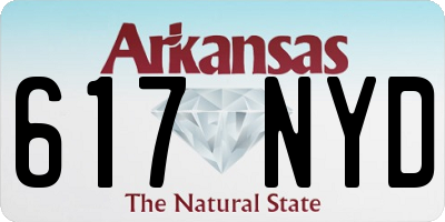 AR license plate 617NYD