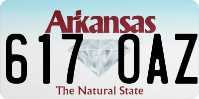 AR license plate 617OAZ