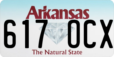 AR license plate 617OCX