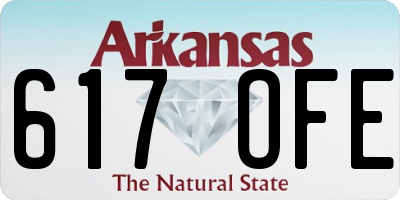AR license plate 617OFE