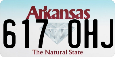 AR license plate 617OHJ