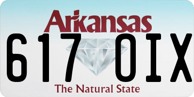 AR license plate 617OIX