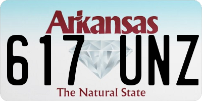 AR license plate 617UNZ
