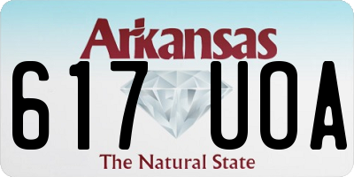 AR license plate 617UOA