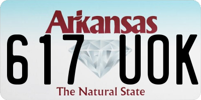 AR license plate 617UOK