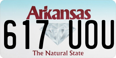 AR license plate 617UOU