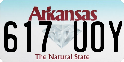 AR license plate 617UOY