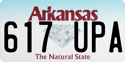 AR license plate 617UPA