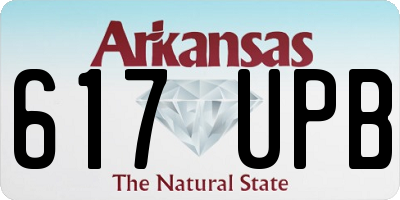 AR license plate 617UPB