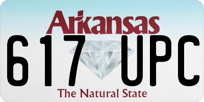 AR license plate 617UPC