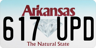 AR license plate 617UPD