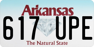 AR license plate 617UPE