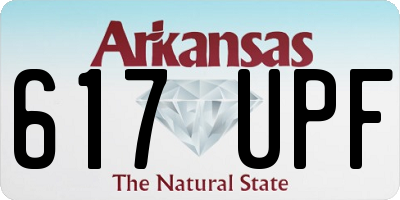 AR license plate 617UPF