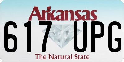 AR license plate 617UPG