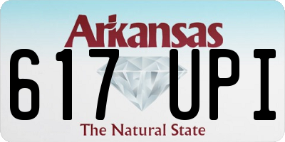 AR license plate 617UPI
