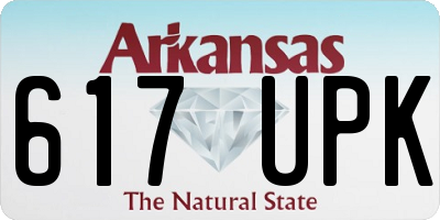 AR license plate 617UPK