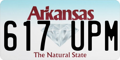 AR license plate 617UPM