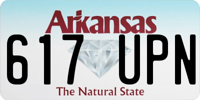 AR license plate 617UPN