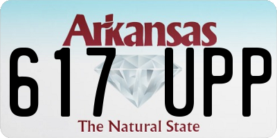 AR license plate 617UPP
