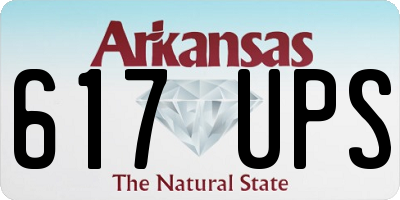 AR license plate 617UPS