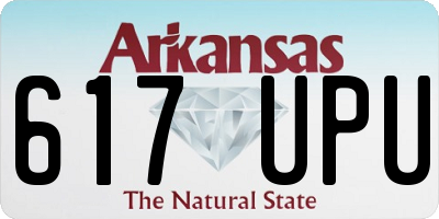 AR license plate 617UPU