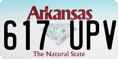 AR license plate 617UPV
