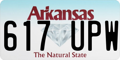 AR license plate 617UPW