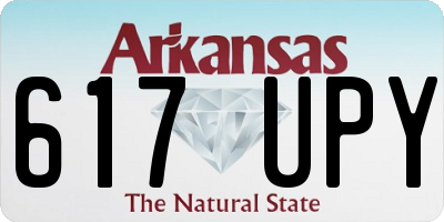 AR license plate 617UPY