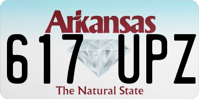 AR license plate 617UPZ