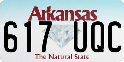 AR license plate 617UQC