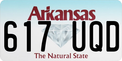 AR license plate 617UQD
