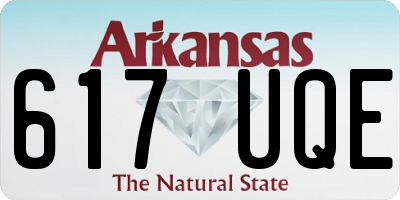 AR license plate 617UQE
