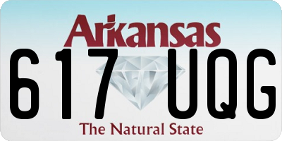 AR license plate 617UQG