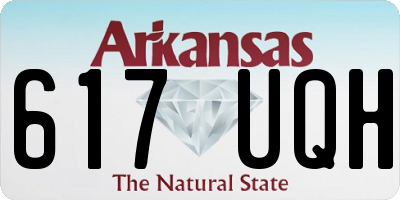 AR license plate 617UQH