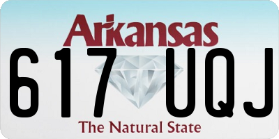 AR license plate 617UQJ