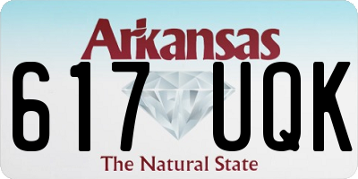 AR license plate 617UQK