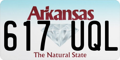 AR license plate 617UQL