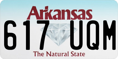AR license plate 617UQM