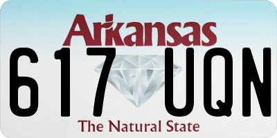 AR license plate 617UQN
