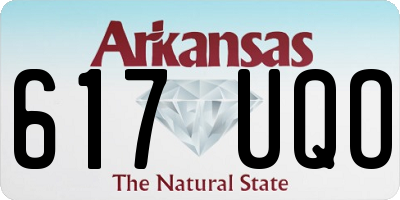 AR license plate 617UQO