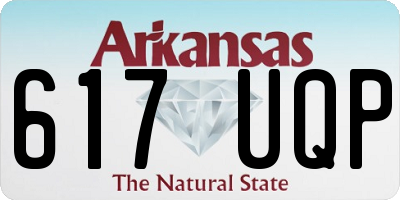 AR license plate 617UQP