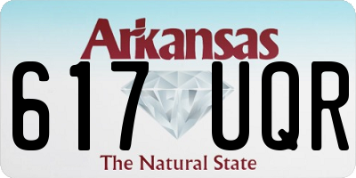 AR license plate 617UQR