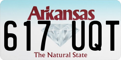 AR license plate 617UQT