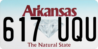 AR license plate 617UQU