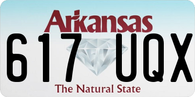 AR license plate 617UQX
